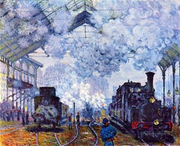 Monet St Lazare Station Paris Oil Paintings